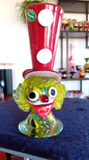 Glas skulptur clown als vase - glas,