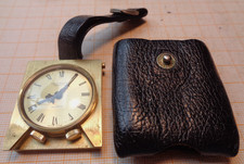 Älterer kleiner Reiswecker Louis Rossel AS defekt Unruhe OK MSB zum Restaurieren