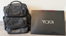 ***wie Neu: TUMI Alpha Brief Backpack-Leder-Schwarz***