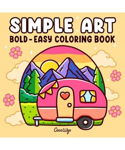 Simple art coloring book for - simple, art: