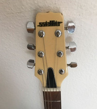 E-Gitarre DC, antikweiß, Satellite 9/B MiK 1985