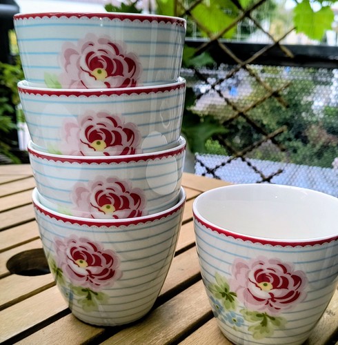Greengate latte cup - greengate, white