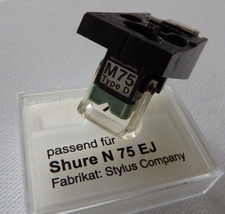 Shure M 75 Type D Tonabnehmer System -  neue NB Nadel N 75 EJ - Dual TK 120