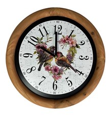 abc HOME Wanduhr Vögel 30cm