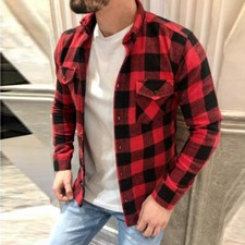 Herren-Holzfäller-Flanellhemd