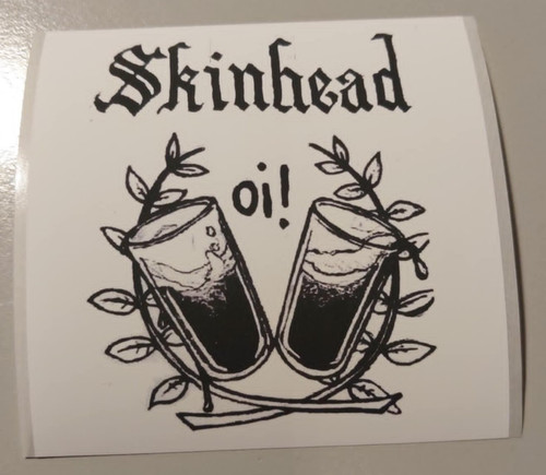 Skinhead aufkleber oi - skinhead,