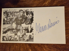 Glenn Davis (LA, OS 56/60), verstorben - Handsignierte Autogrammkarte (Original)