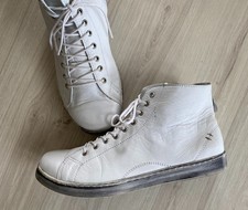 Damen Leder Schuhe Boots, High