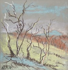 Malerei "Landschaft"  Kohle