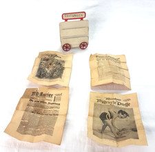 💥Zeitungswagen Spur 0 mit ORIGINALEN Zeitungen💥30er Jahre Kibri, Märklin?