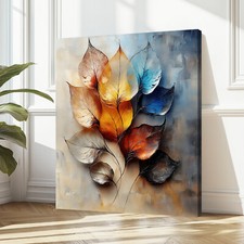 Leinwand Bild Blätter Natur