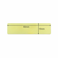 Namensschild aus Messing