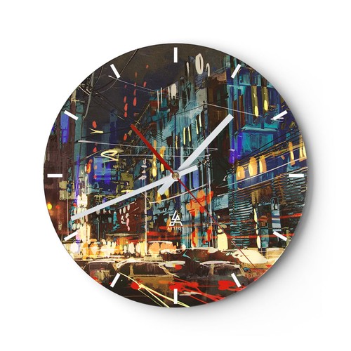 Modern wanduhr 40x40cm - wanduhr, rund