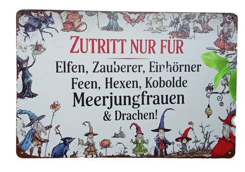 Dekoschild zutritt nur für - dekoschild,