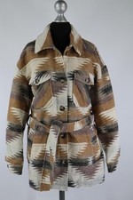 Only beige-braun-lila-schwarzer Kurzmantel Gr.XS rein Polyester Top Zustand