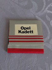 Altes Streichholzheftchen, Opel Kadett, Automarke, Opel, Aufkleber 
