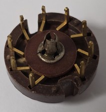 Röhrensockel, Noval 9 Pol Sockel, Printmontage, NOS, unbenutzt (9)