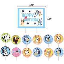 Bluey tortendekoration muffin - bluey,