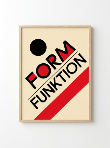 Bauhaus poster form - poster,