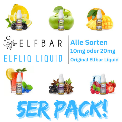 Elfbar elfliq eliquid 10ml - 5x,