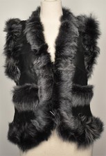 Tolle Damen Lammfellweste Kurz