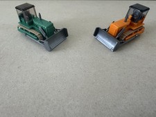 1:87 Wiking 2x Planierraupe mit Fahrer 655/1 Konvolut 60er Jahre