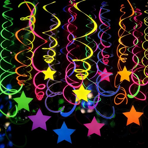 Neon papiergirlande set für - papiergirlande,