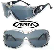 ALPINA Sonnenbrille NEW SWING GRAU BLAU CERAMIC SKI SPORT BRILLE 30 VARIOFLEX 60