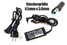 Original HP 45W (Blaue Spitze) 19,5V 2,31A AC Adapter Netzteil mit Stromkabel