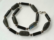 Halskette aus Onyx und