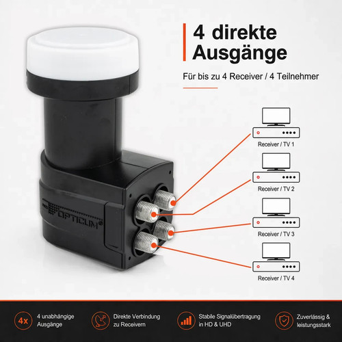 Opticum quad lnb 1db 4 - lnb,