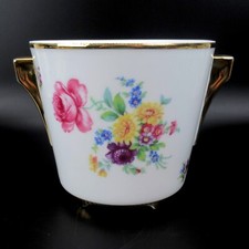 Upsala Ekeby Porzellan Blumentopf Blumendekor Karlskrona Sweden Cachepot RARE