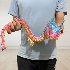 3D Drache, Drachen Spielzeug, Drache, Regenbogenfarben, Ohne Ei, 60cm