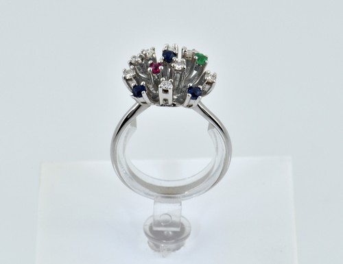 Ring smaragd saphir rubin - ring,