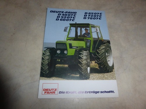 Prospekt traktoren deutz - prospekt, deutz-fahr