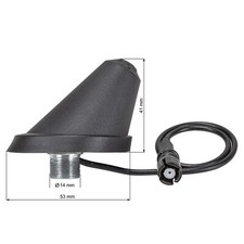 Antenne Dachantenne RAKU 2 RAKU II Antennenfuss für VW Polo 9N 6N