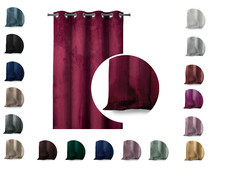 Vorhang Samt Dekoschal Velvet Fensterdekoration Verdunklung Ösen Farbe wählbar