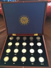 Komplettsammlung 20x 2 EUR 2009 st/BU "10 Jahre Einführung des Euro" in Kassette