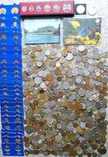 Münzsammlung 3,5kg ganze Welt und 3 Kursmünzsätze