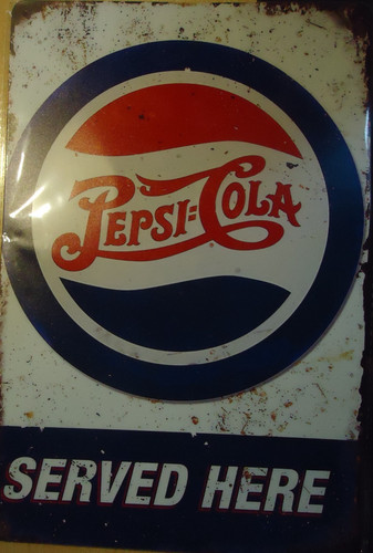 Pepsi cola retro blechschild - cola,