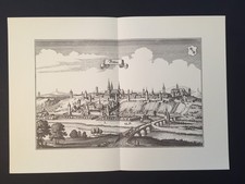 FRITZLAR - KUPFERSTICH MERIAN 1644 - 43x30 cm !! - FAKSIMILE 1966 - TOP !!