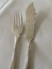 9 Fischbestecke GOWE Kreuzband 90er Silber