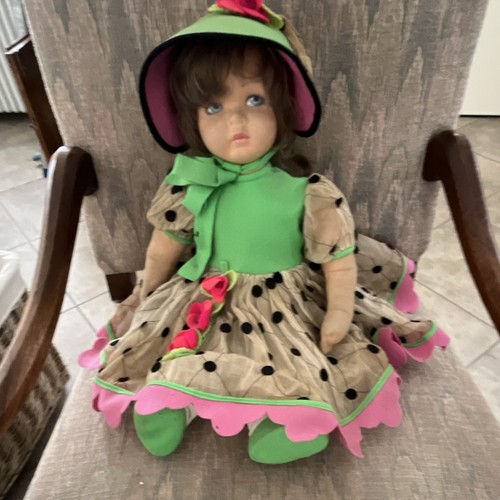 Vintage stoffpuppe lenci ringe - vintage,