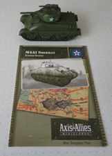  Axis + Allies US Kampfpanzer Sherman M4A1 1:100 mit Karte