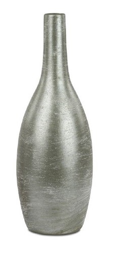 Flaschenvase grün glänzend - flaschenvase,