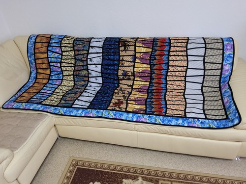 Patchworkdecke handarbeit