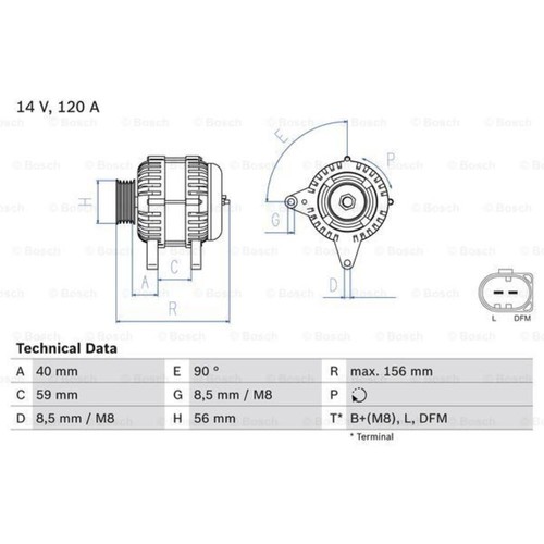 Bosch lichtmaschine generator - bosch,