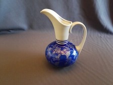 Vase VEB  Reichenbach DDR blau silbern