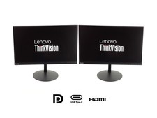 2x Lenovo ThinkVision T24m-10