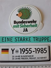 3 Aufkleber Bundeswehr 30